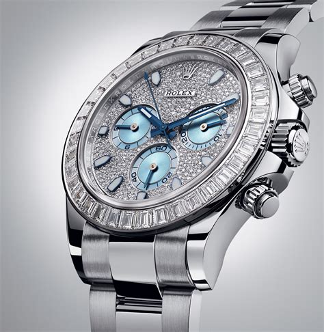 rolex daytona platinum diamond baguette prezzo|rolex daytona platinum price.